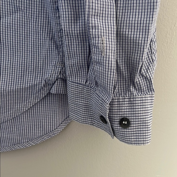 7 for all Mankind Men's Blue Button-Up Shirt - Picture 2 of 10